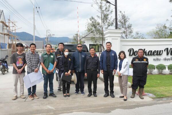 Read more about the article คณะกรรมการฯ เข้าตรวจสอบการขออนุญาตเชื่อมทางสาธารณประโยชน์ โครงการดอนแก้ว วิลเลจ เฟส 19